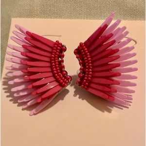 Mini Madeline Garnet/Pink Statement Stud Earrings by Mignonne Gavigan